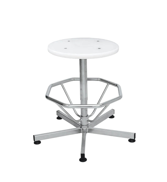 Stainless steel V-Korr autoclave stool with glides