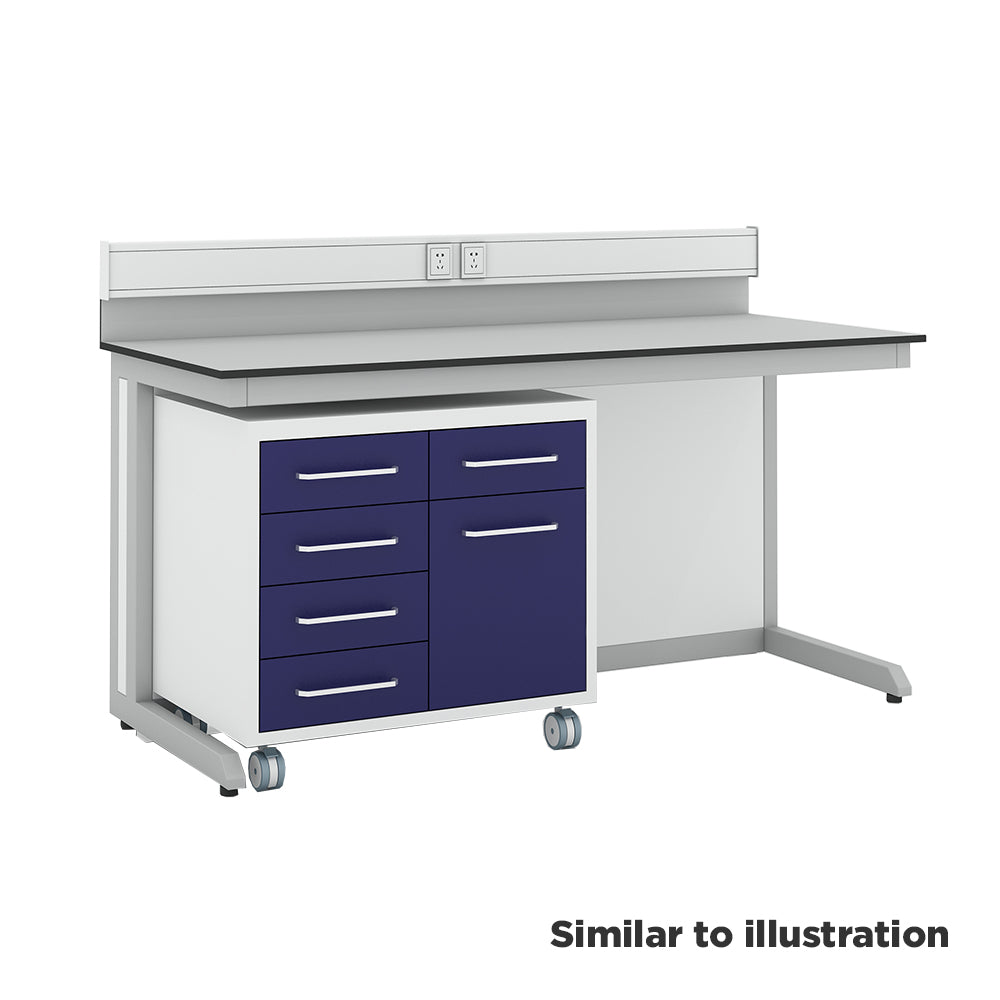 Laboratory modular workbench with Trespa® TopLab® PLUS worktop