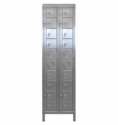 Stainless steel multi-tier dispensing lockers