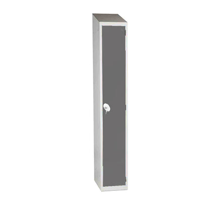 Mild steel sloping top single unit lockers