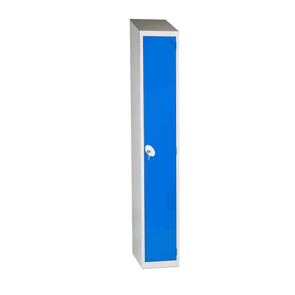 Mild steel sloping top single unit lockers