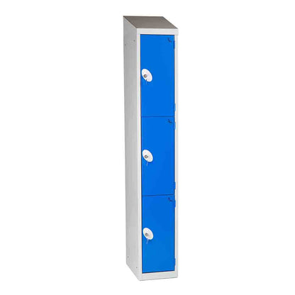 Mild steel sloping top single unit lockers