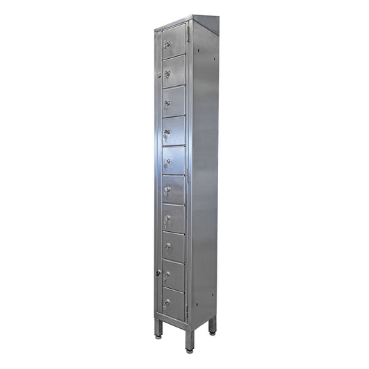 Stainless steel multi-tier dispensing lockers
