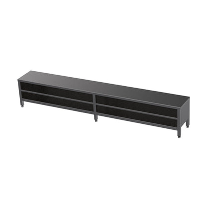 Enclosed seating bench