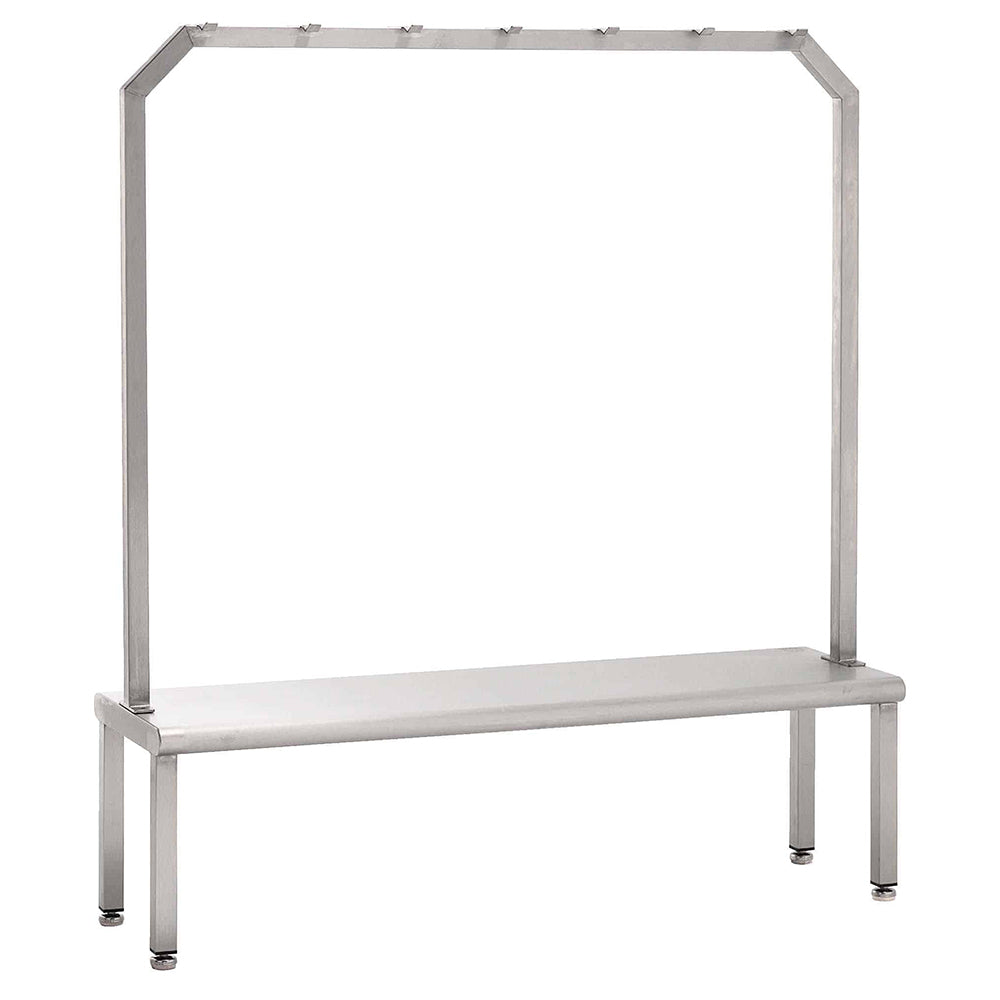 Seating/Step over bench with hanging rack Teknomek