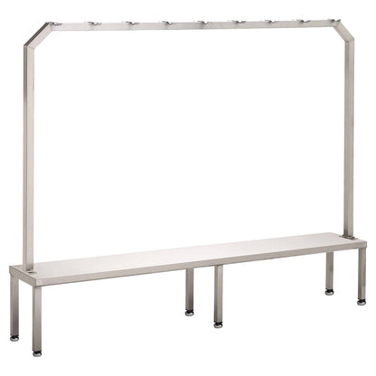 Seating/Step over bench with hanging rack