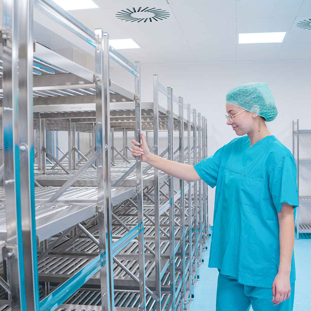Hupfer easy rider space saving sliding shelving system
