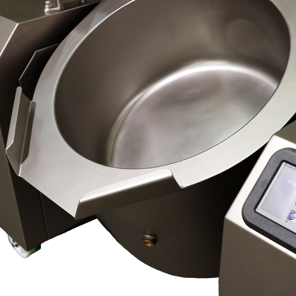 Mobile electric commercial boiling pan with indirect heat and tilting function, 50L