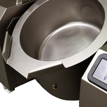 Mobile electric commercial boiling pan with indirect heat and tilting function, 50L