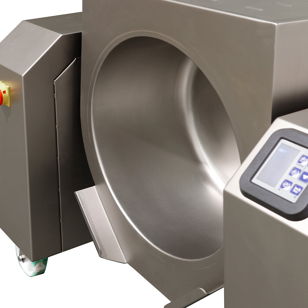 Mobile electric commercial boiling pan with indirect heat and tilting function, 50L