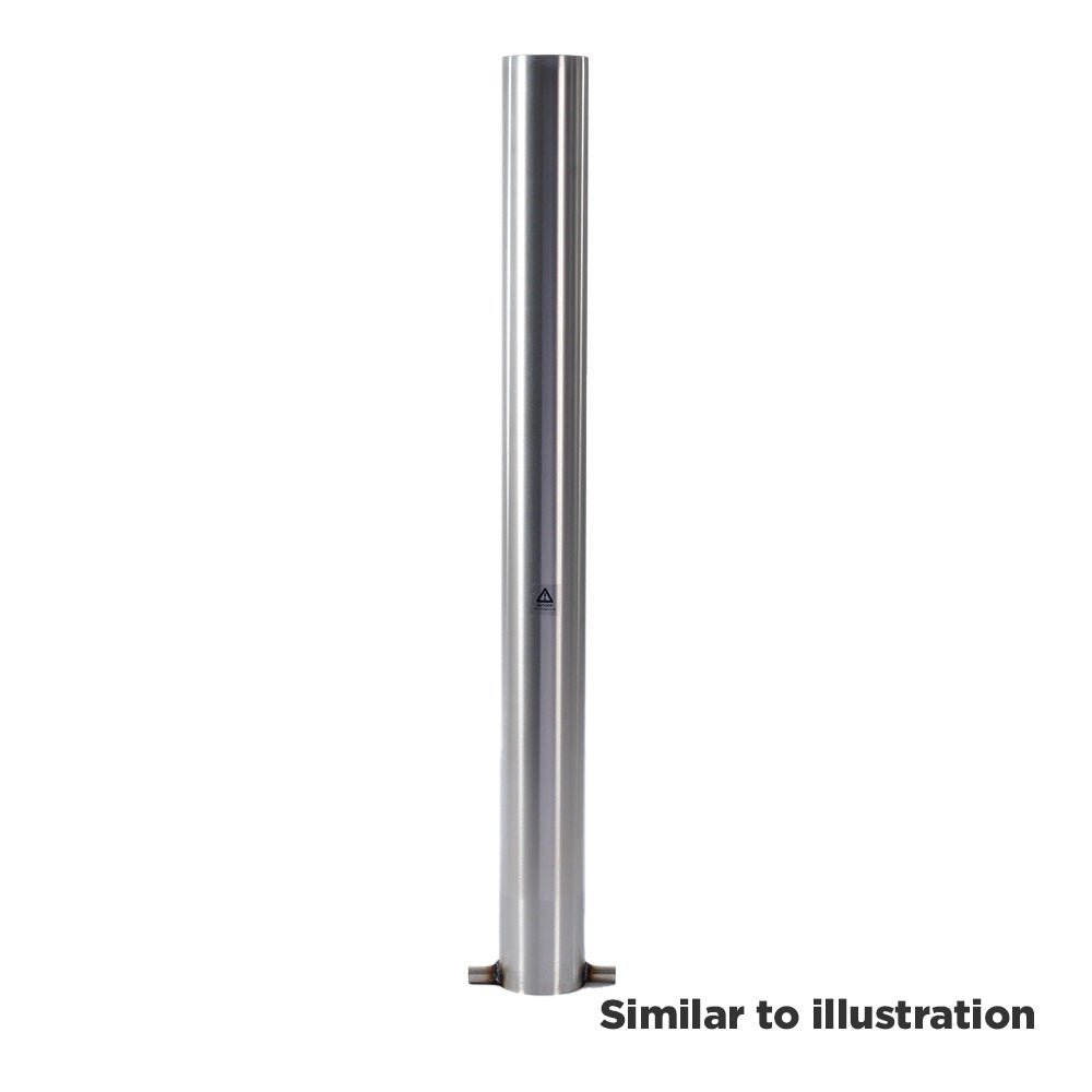 Stainless steel bollard (in concrete)