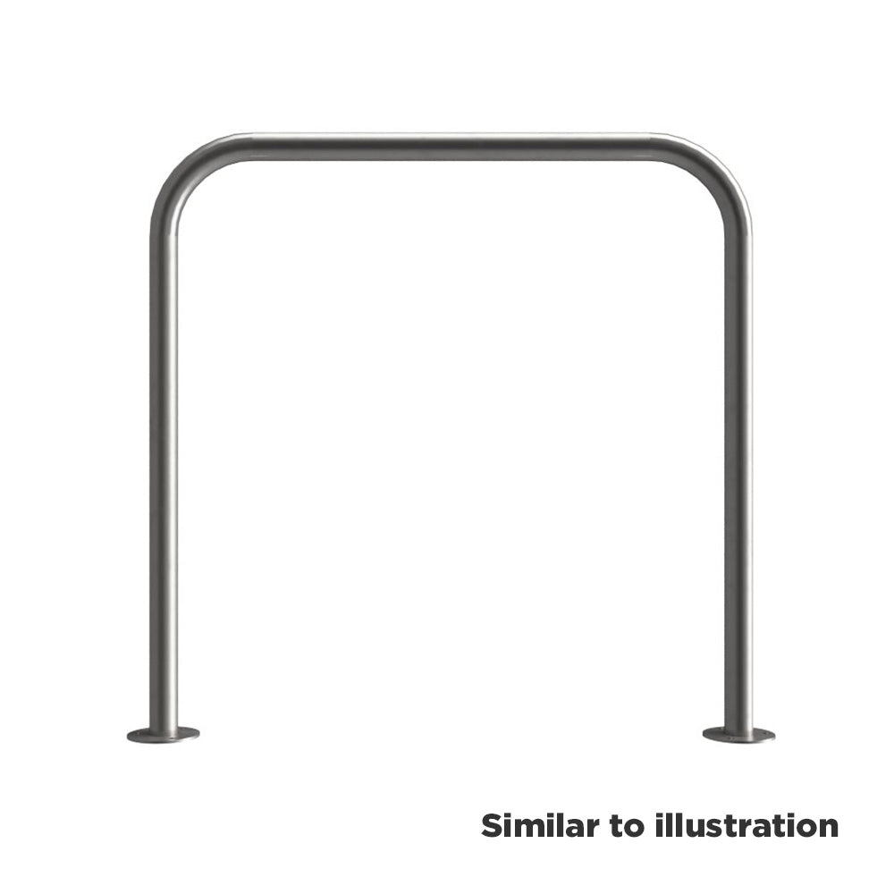 Stainless steel protection barrier, bolt down