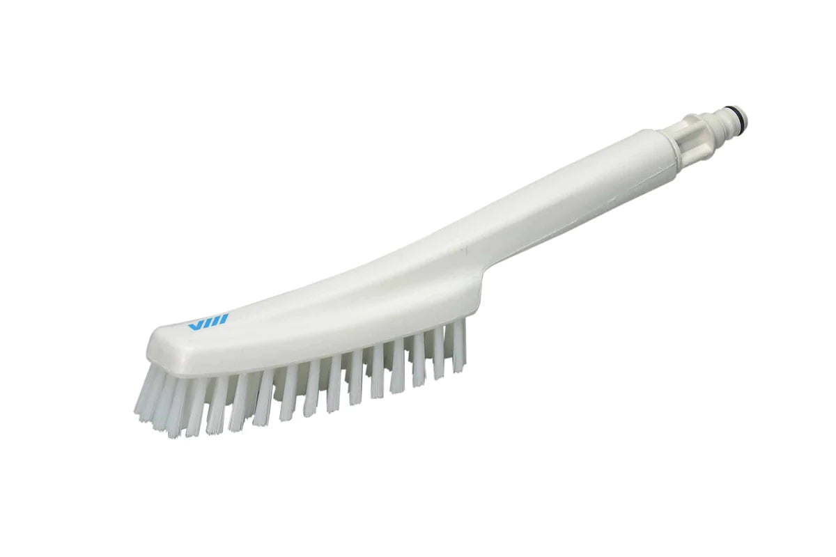 Water fed hand-held water brush