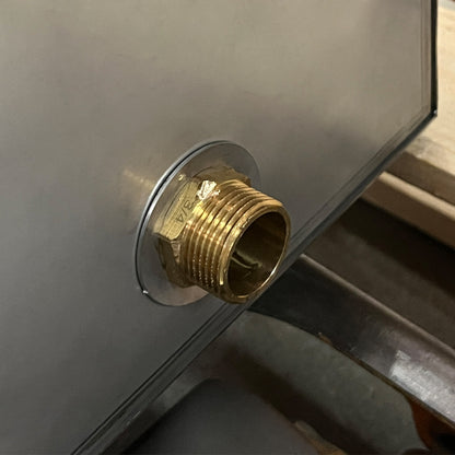 Single station motorised sole washer with handheld brush