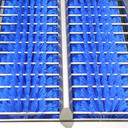 Motorised walk through sole washer