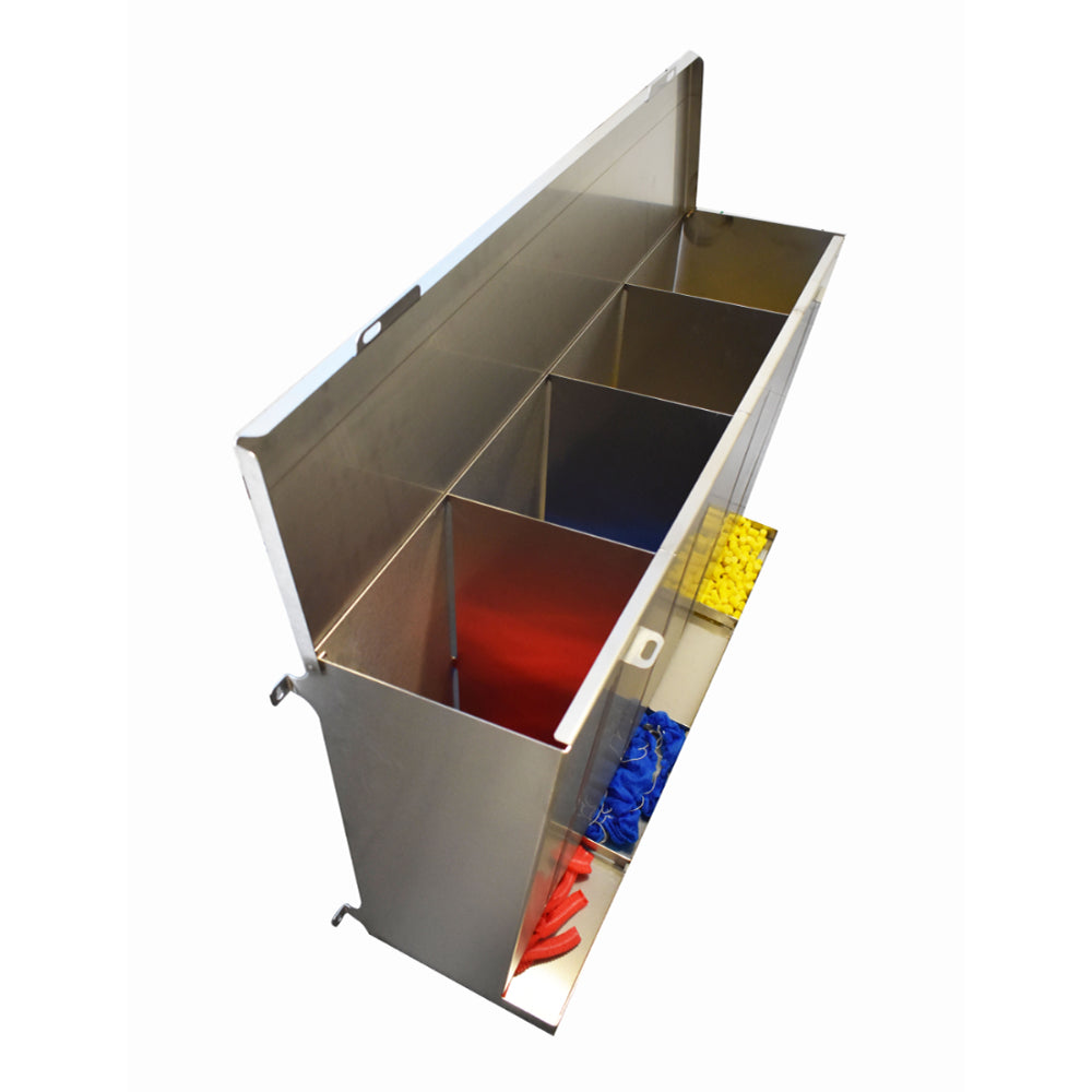 Front access PPE dispensers