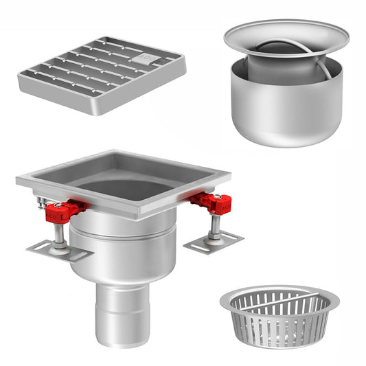 Aco® fixed height gully kit standard edge