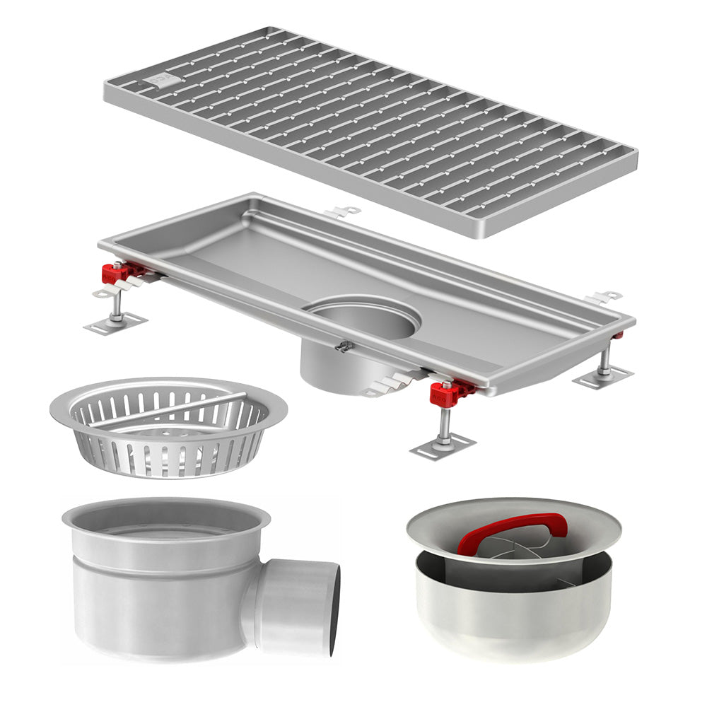 Aco Hygiene First® drainage channel kit standard edge