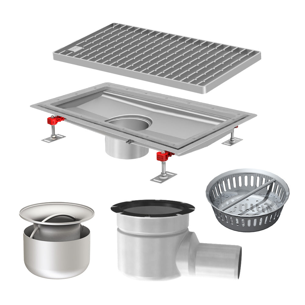 Aco Hygiene First® drainage channel kit vinyl edge