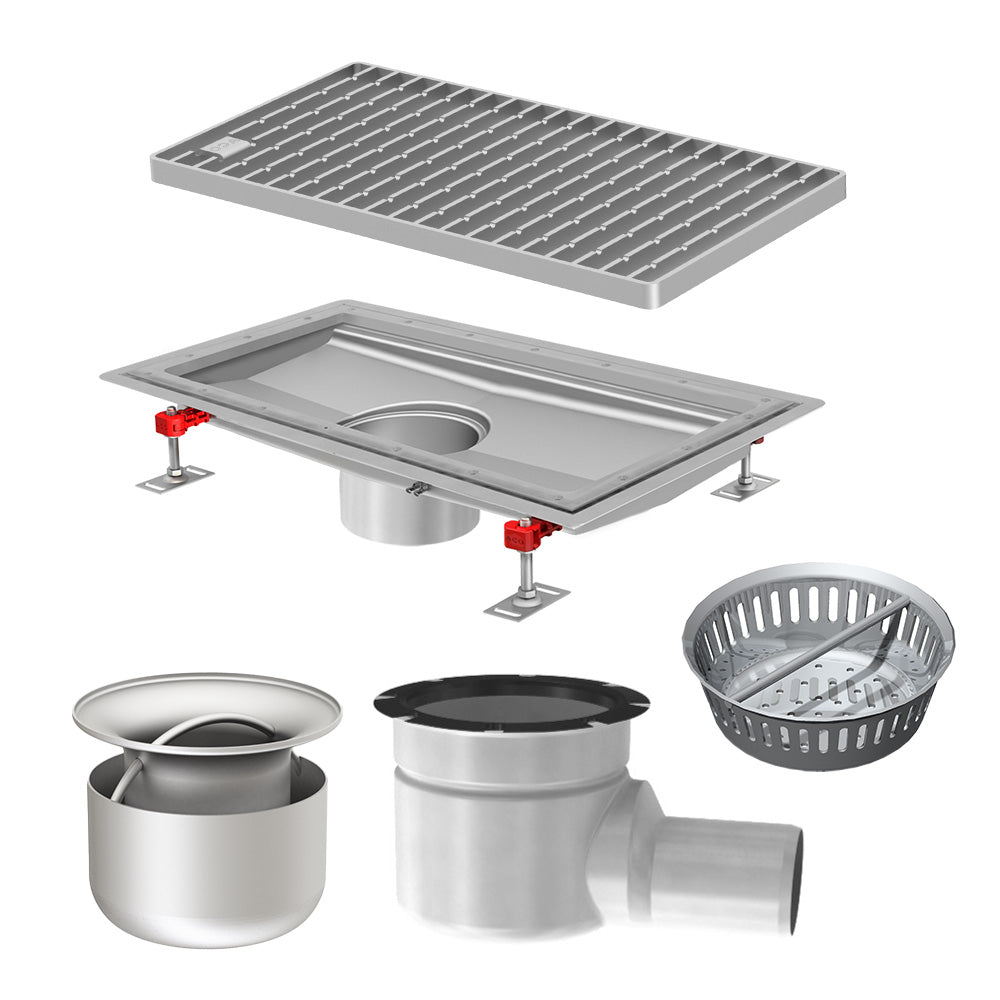 Aco Hygiene First® drainage channel kit vinyl edge