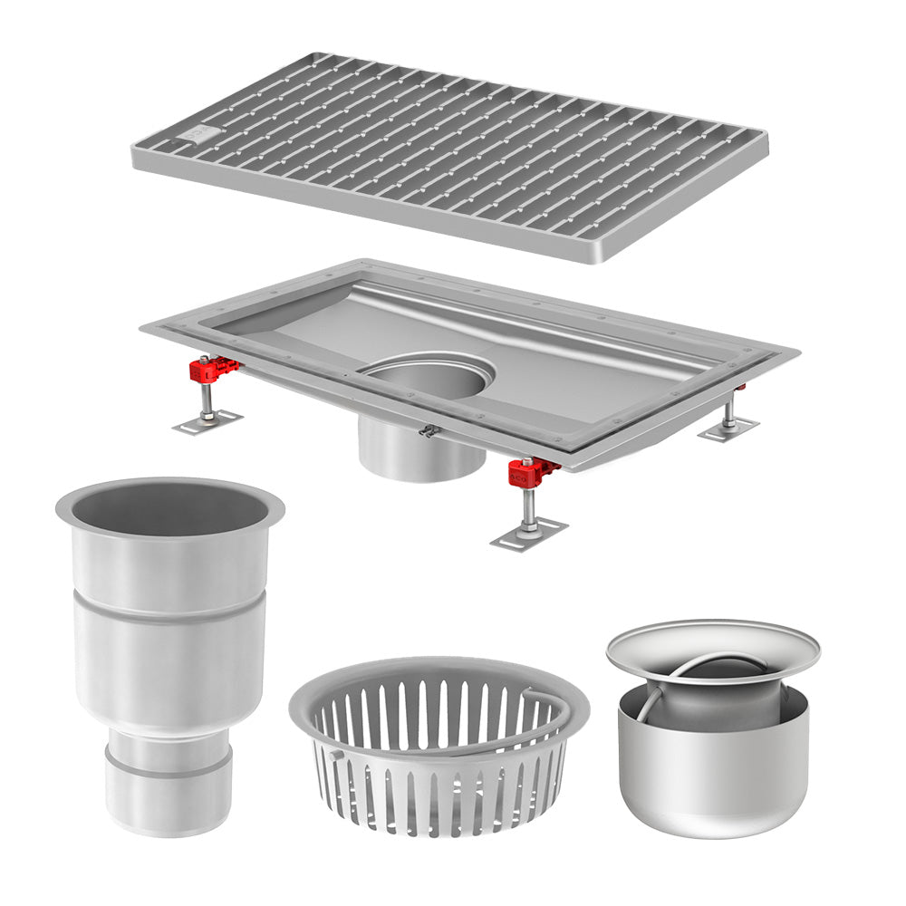 Aco Hygiene First® drainage channel kit vinyl edge