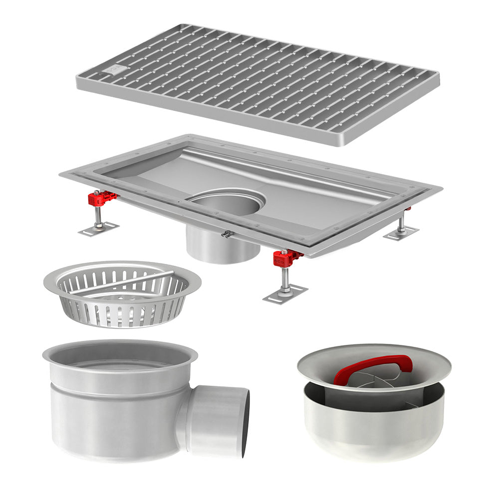 Aco Hygiene First® drainage channel kit vinyl edge