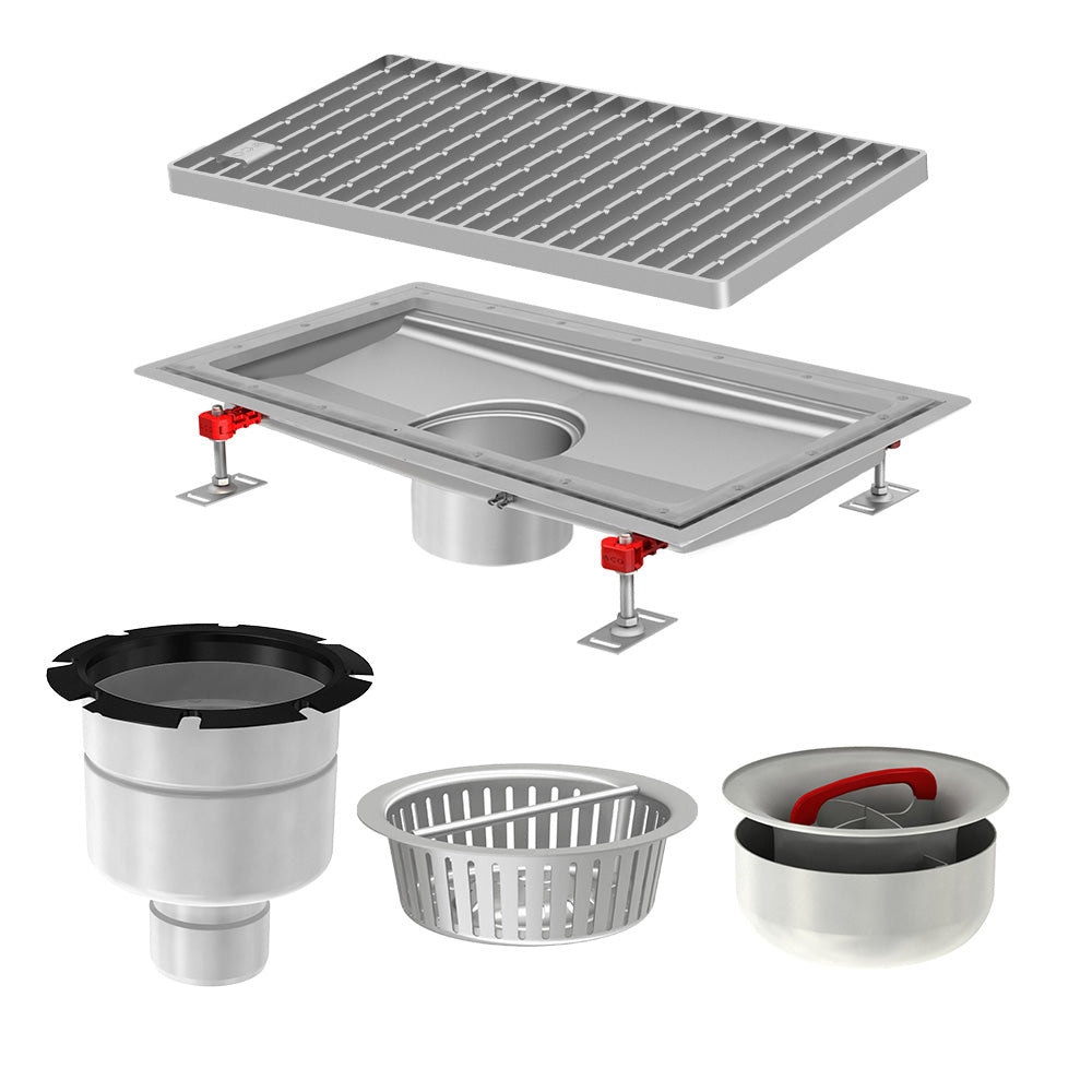 Aco Hygiene First® drainage channel kit vinyl edge