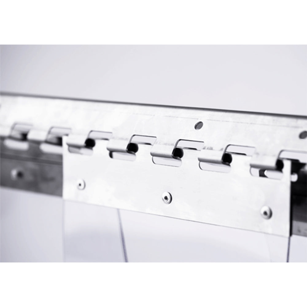 Replacement stainless steel PVC curtain plate