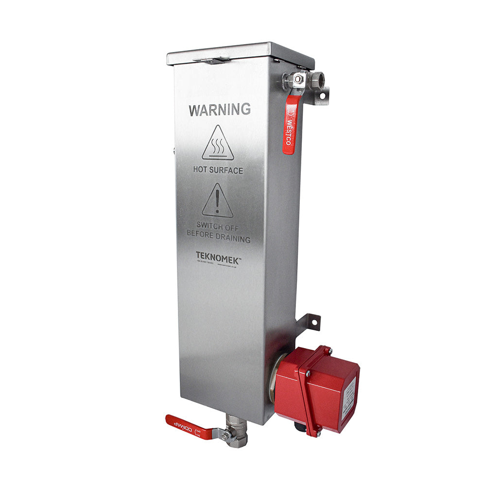 Knife sterilisers with IP65 rated element