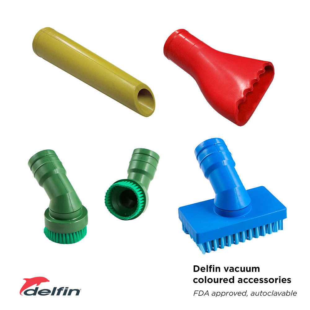 Delfin vacuum coloured accessories