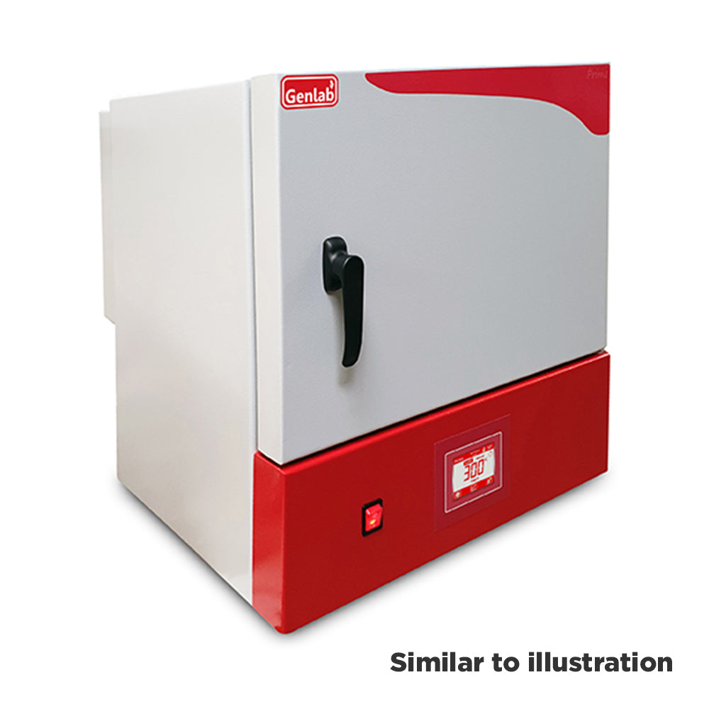 Genlab Prime benchtop stainless steel interior oven with fan assisted up to 250°C