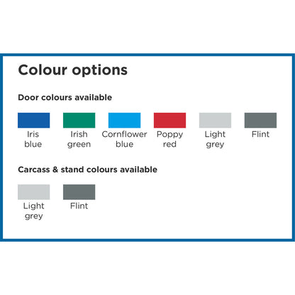 Mild steel sloping top double unit lockers