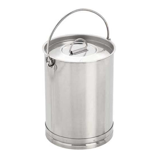 Stainless steel pails with lids