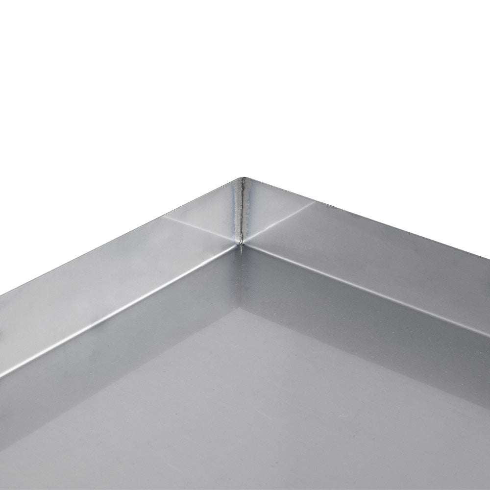 316-grade stainless steel trays 750mm x 500mm