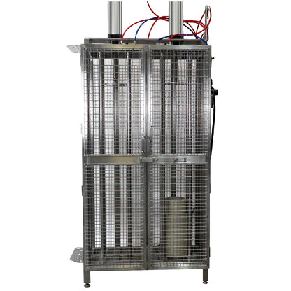 Stainless steel pneumatic twin cheese press