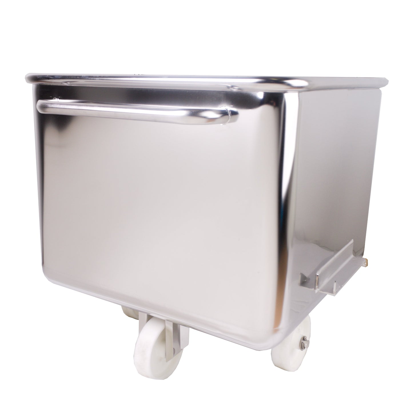 Electropolished stainless steel tote bins
