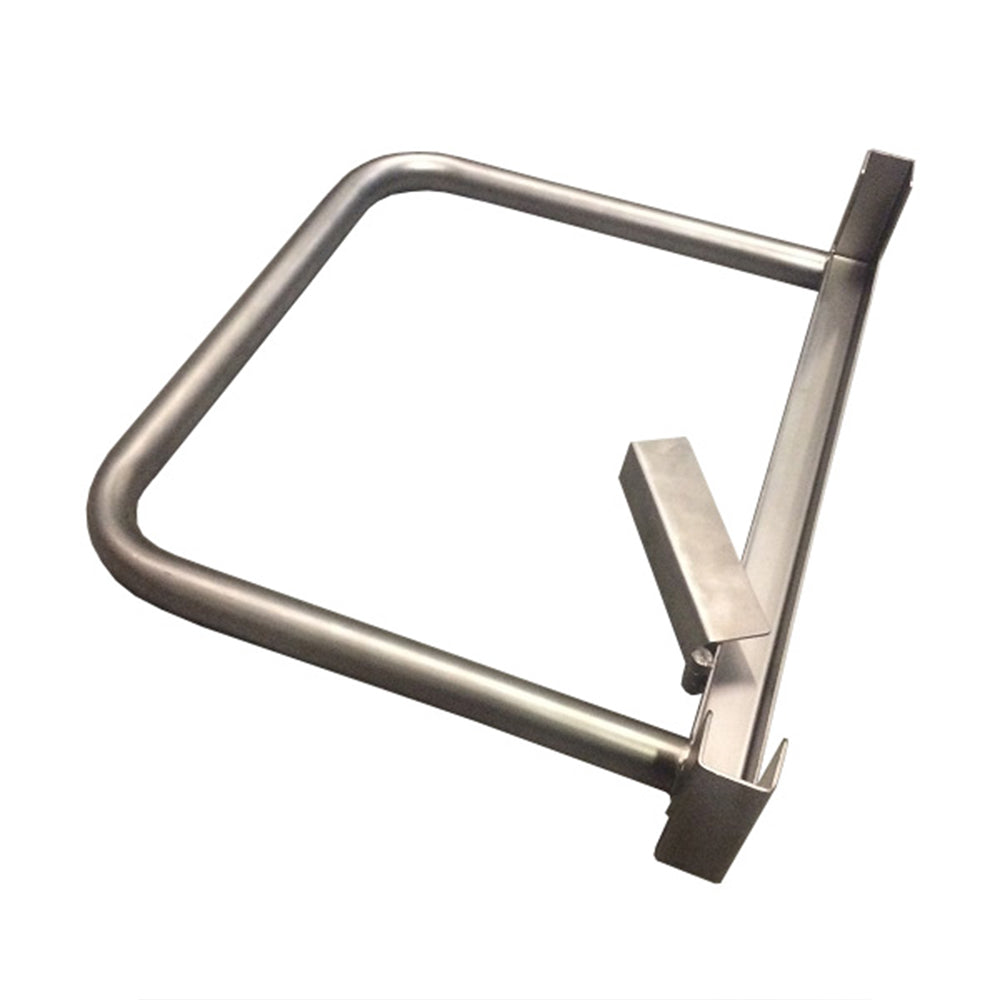 Tote bin extended push handle