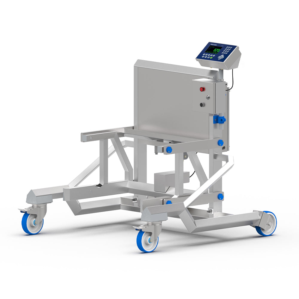 Pneumatic mobile weighing scale for 200L/300L tote bins with IND570 terminal