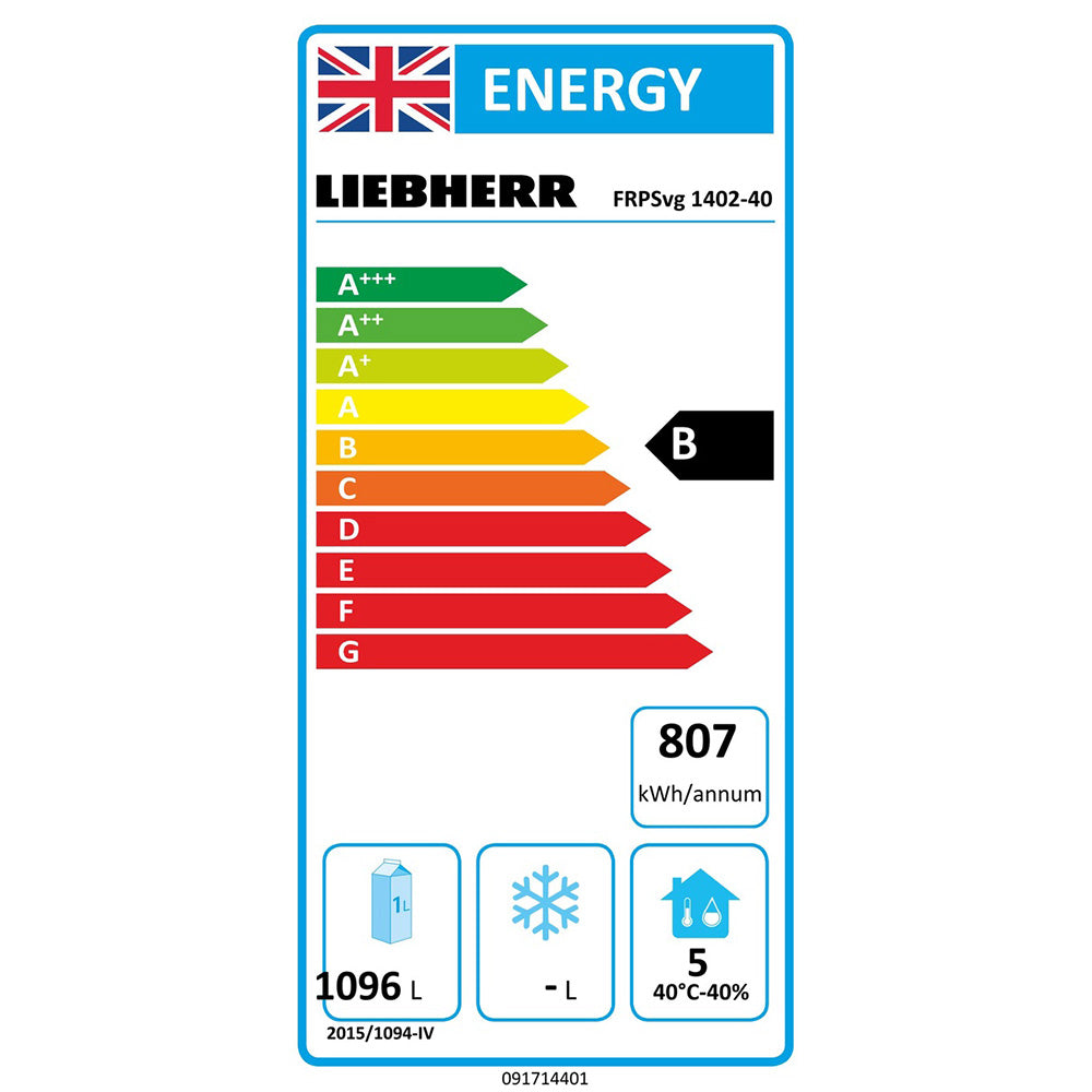 Liebherr FRPSvg 1402 Performance food refrigeration forced air, GN2/1, 1360 litre capacity