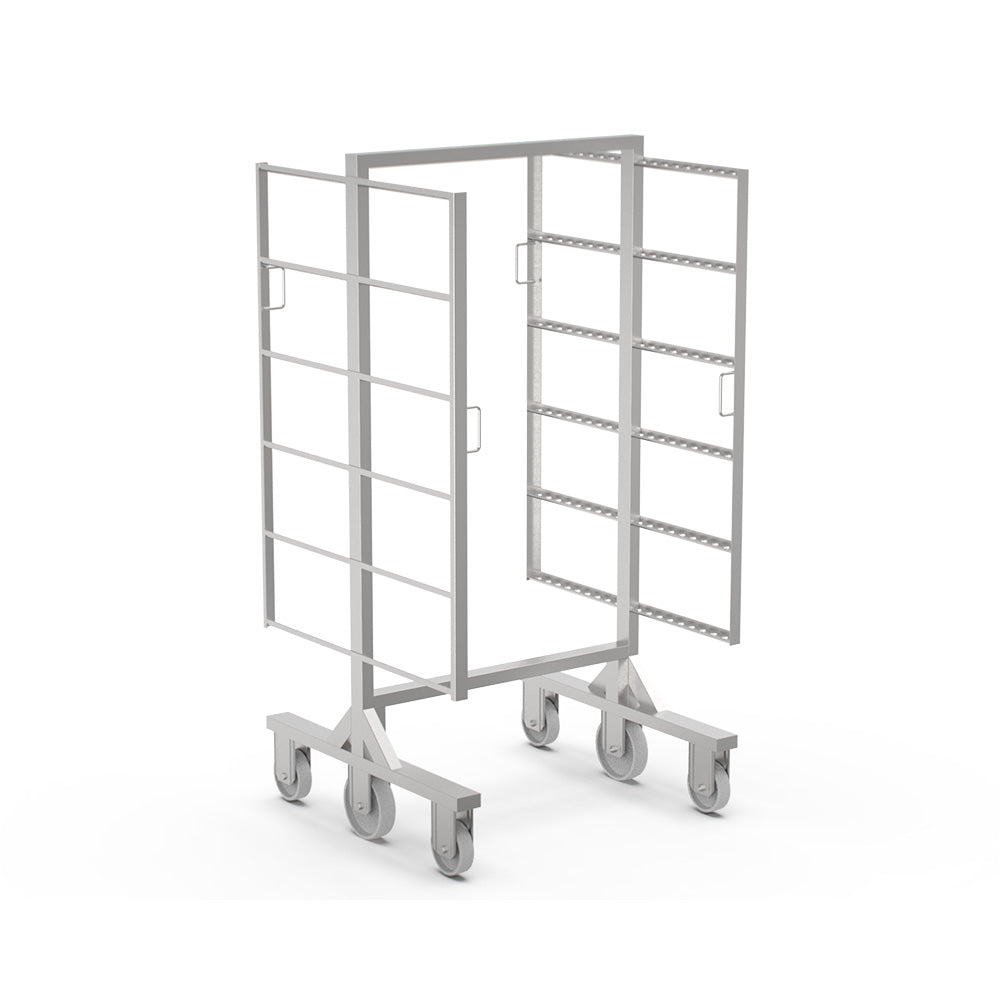 H type smokehouse trolleys for sticks and stick & trays