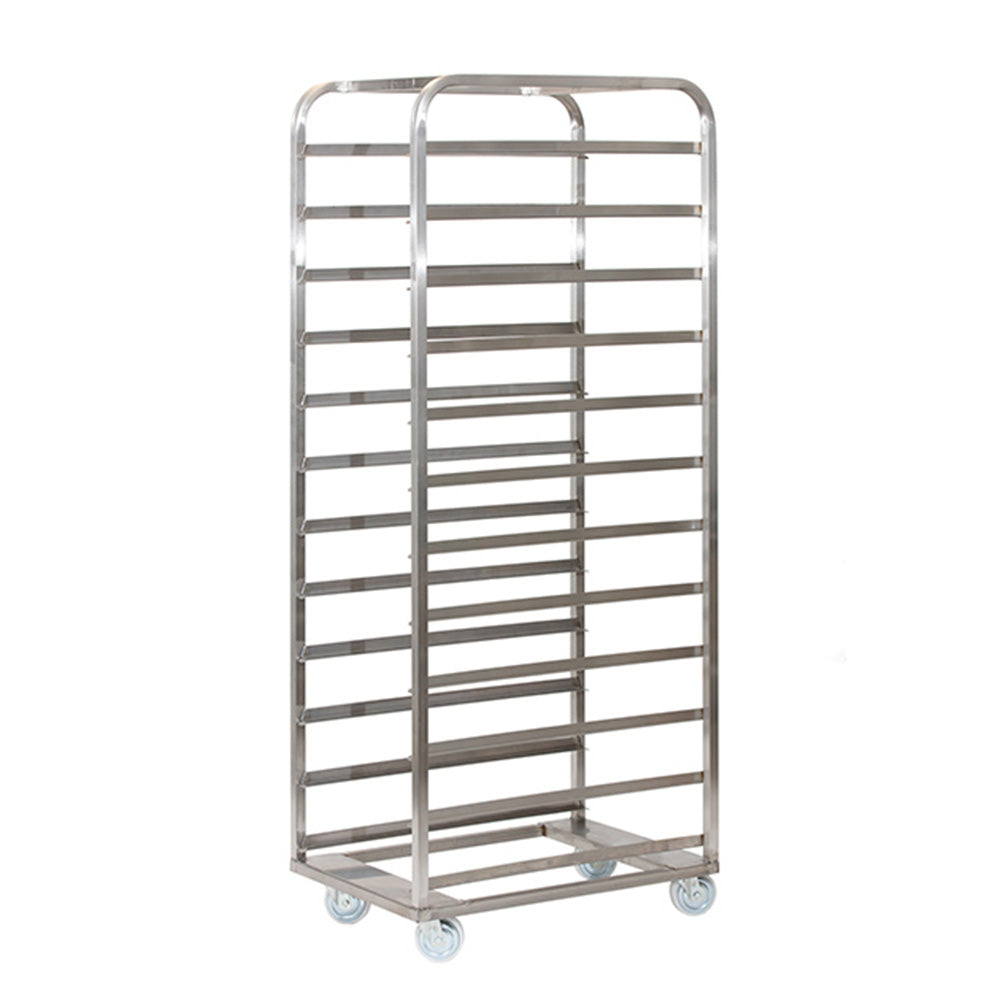 Single bay bakery trolleys for baking trays 762mm x 457mm