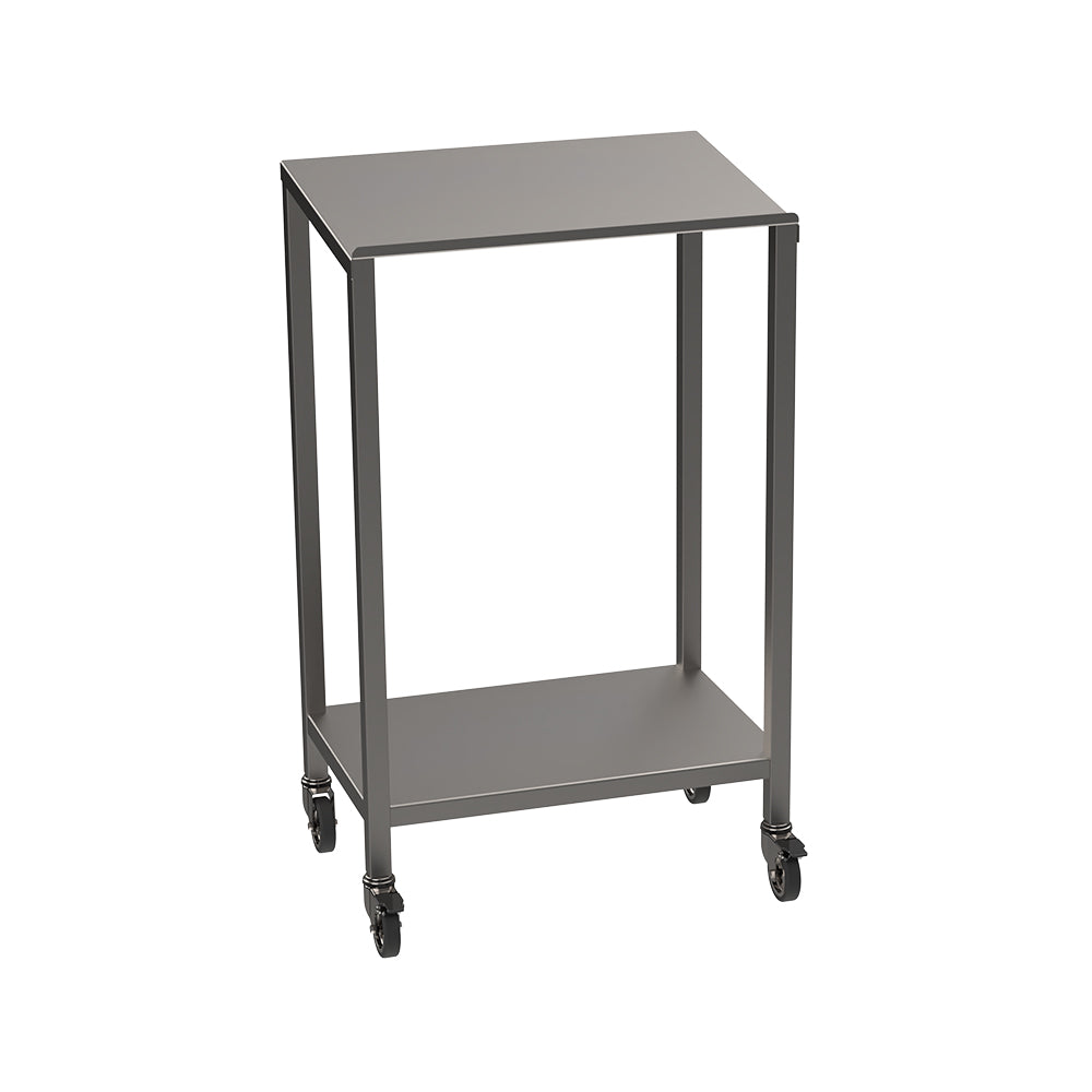 Stainless steel lectern with undershelf