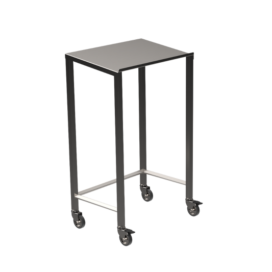 Stainless steel lectern with rear tie bar