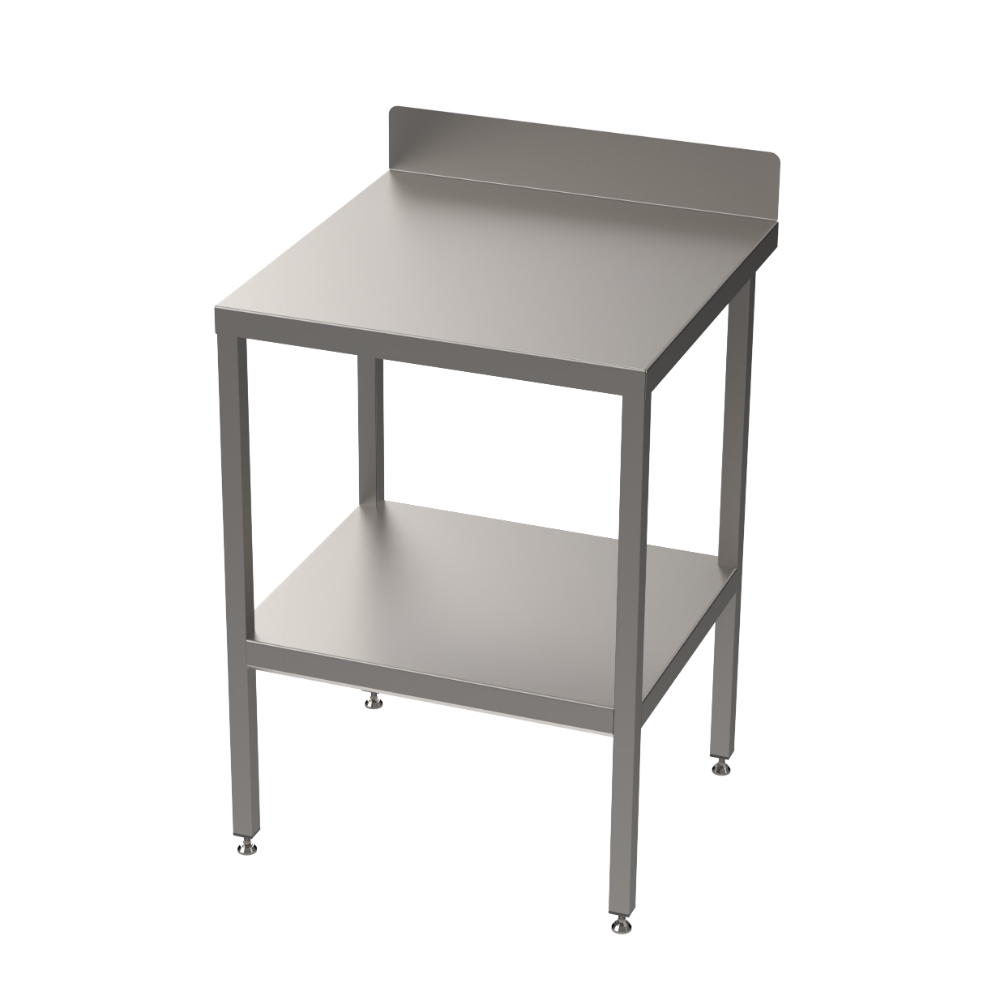 Stainless steel heavy duty table with undershelf