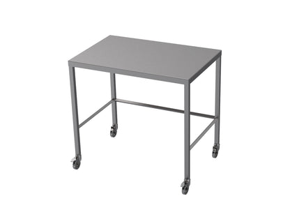 Stainless steel light duty table with diamond rear tie bar
