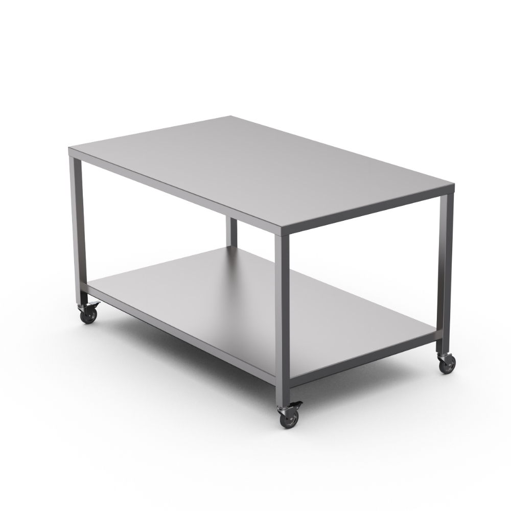 Stainless steel heavy duty table with undershelf