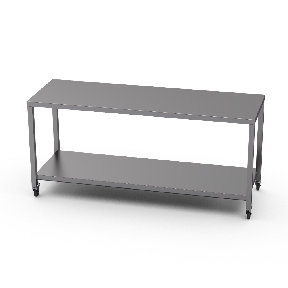 Stainless steel heavy duty table with undershelf