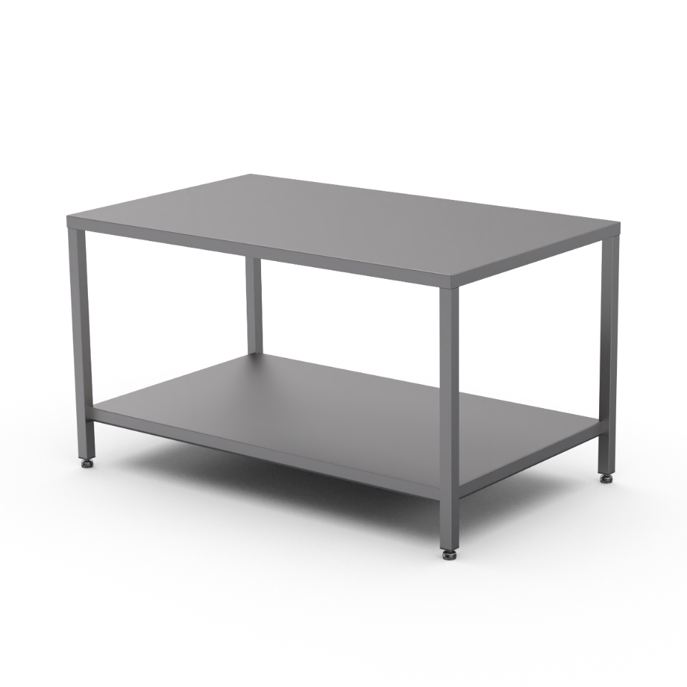 Stainless steel heavy duty table with undershelf