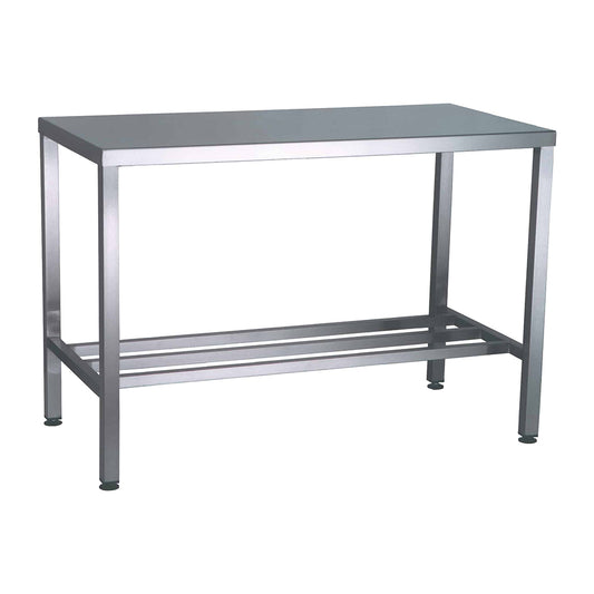 Stainless steel heavy duty table with multibar undershelf