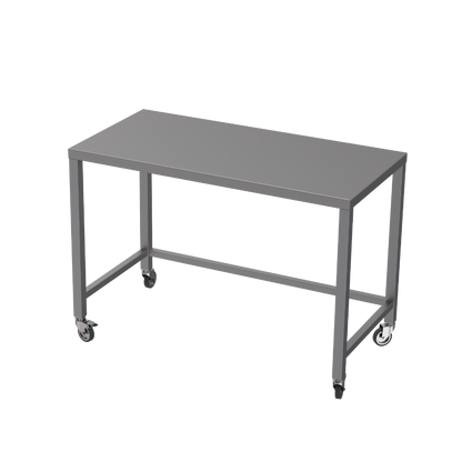 Stainless steel heavy duty table with rear tie bar